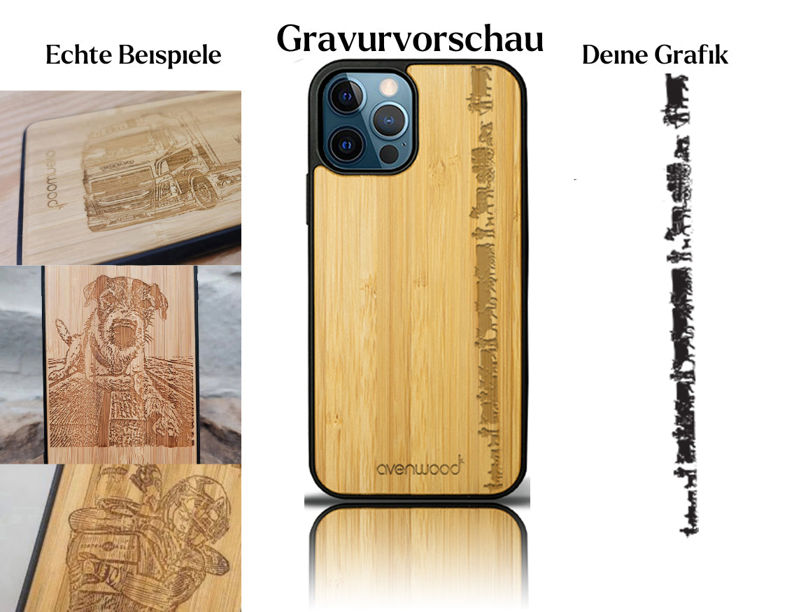 INDIVIDUELL iPhone 12 Pro Bambus-Kunststoff